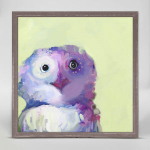 Monday Someday Owl - Mini Framed Canvas-Mini Framed Canvas-Jack and Jill Boutique