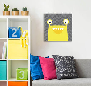 Monster Mugs - Yellow Wall Art-Wall Art-Jack and Jill Boutique
