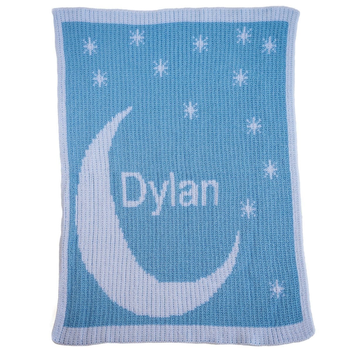 Moon & Stars Personalized Stroller Blanket or Baby Blanket-Blankets-Jack and Jill Boutique