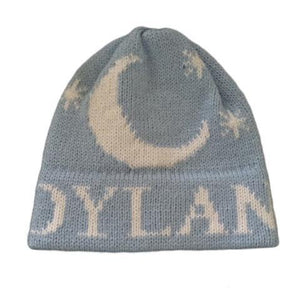 Moon & Stars Personalized Knit Hat-Hats-Jack and Jill Boutique