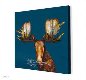 Moose With Branch Wall Art-Wall Art-Jack and Jill Boutique