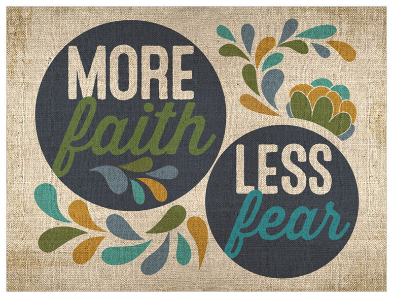 More Faith, Less Fear Wall Art-Wall Art-Jack and Jill Boutique