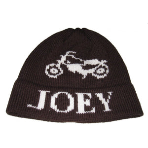 Motorcycle Personalized Knit Flap Hat-Hats-Jack and Jill Boutique