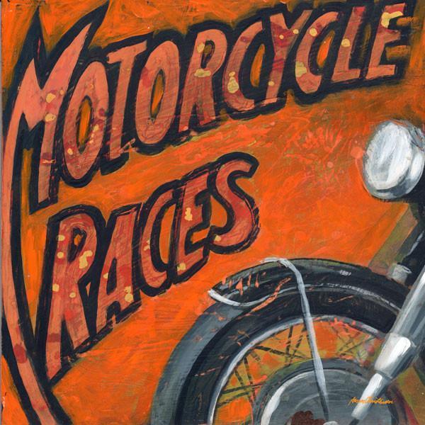 Motorcycle Races | Racing Art Collection | Canvas Art Prints-Canvas Wall Art-Jack and Jill Boutique