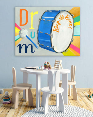Musical Melodies - Drum Wall Art-Wall Art-Jack and Jill Boutique