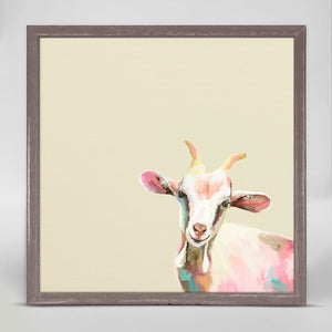 My Kind Of Goat - Mini Framed Canvas-Mini Framed Canvas-Jack and Jill Boutique