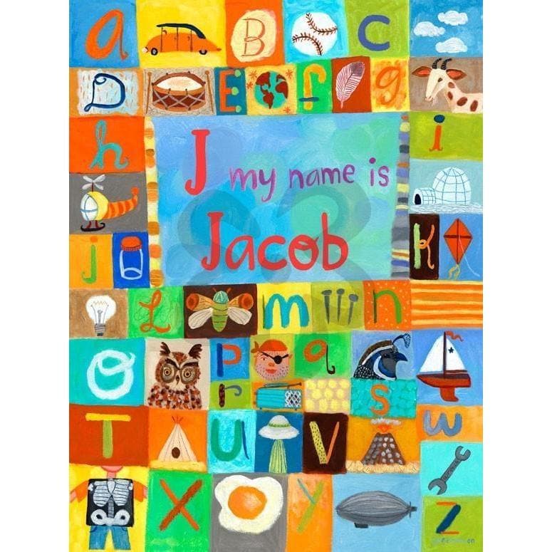 My Name is - Boy-Canvas Wall Art-Jack and Jill Boutique