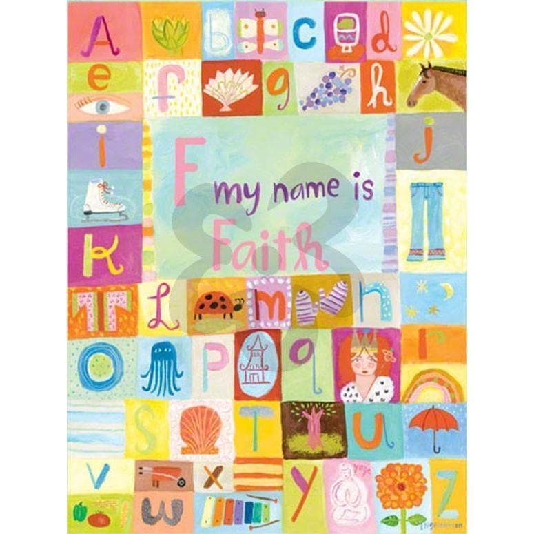 My Name is - Girl-Canvas Wall Art-Jack and Jill Boutique