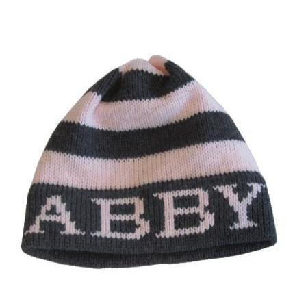 Name with Modern Stripe Hat-Hats-Jack and Jill Boutique
