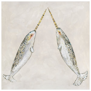 Narwhal Duo Wall Art-Wall Art-Jack and Jill Boutique