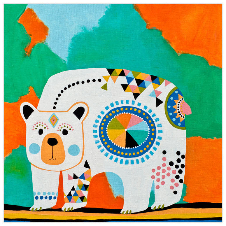 Native Bear Wall Art-Wall Art-Jack and Jill Boutique