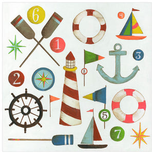 Nautical Menagerie Wall Art-Wall Art-Jack and Jill Boutique