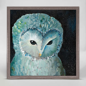Nighttime Owl - Mini Framed Canvas-Mini Framed Canvas-Jack and Jill Boutique