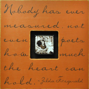 Handmade Wood Photobox with quote "Nobody Has Ever Measured"-Photoboxes-Default-Jack and Jill Boutique