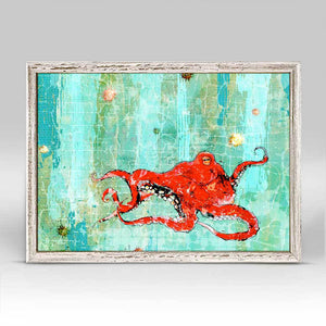 Octopus Dreams - Mini Framed Canvas-Mini Framed Canvas-Jack and Jill Boutique