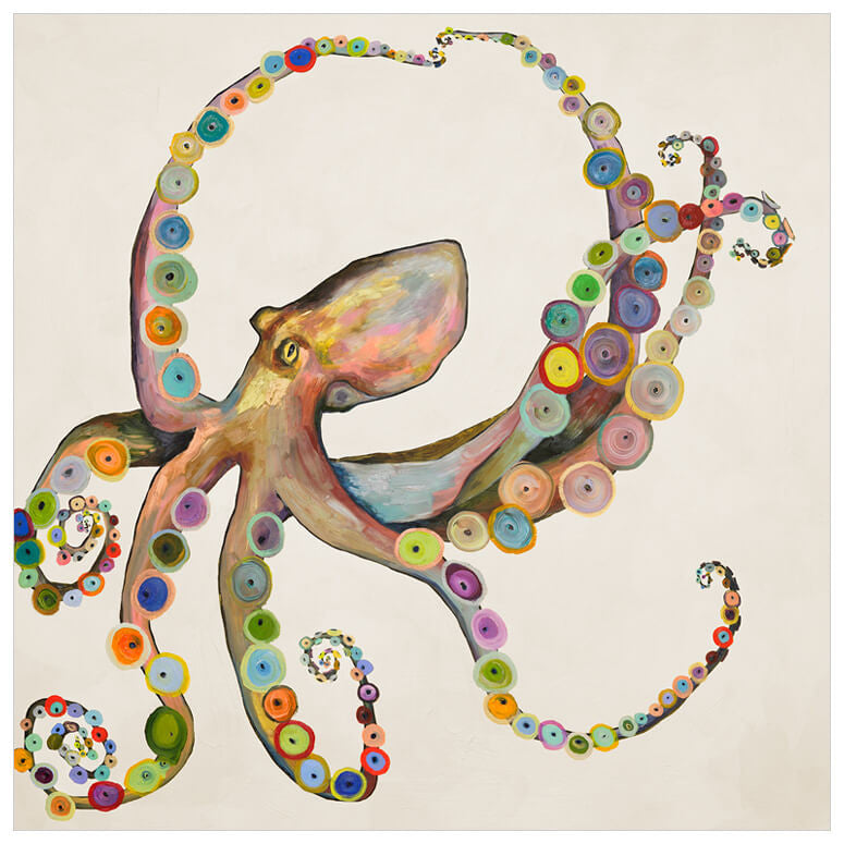 Octopus On Cream Wall Art-Wall Art-Jack and Jill Boutique
