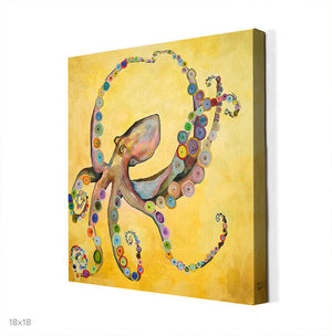 Octopus On Gold Wall Art-Wall Art-Jack and Jill Boutique