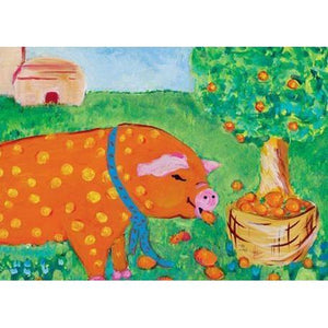 Orange Oink | Canvas Wall Art-Canvas Wall Art-Jack and Jill Boutique