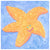 Orange Starfish Wall Art-Wall Art-14x14 Canvas-Jack and Jill Boutique