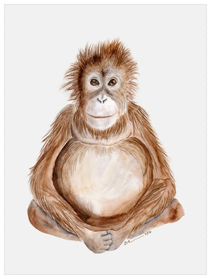 Orangutan Portrait Wall Art-Wall Art-Jack and Jill Boutique