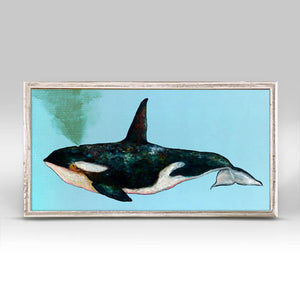 Orca - Mini Framed Canvas-Mini Framed Canvas-Jack and Jill Boutique