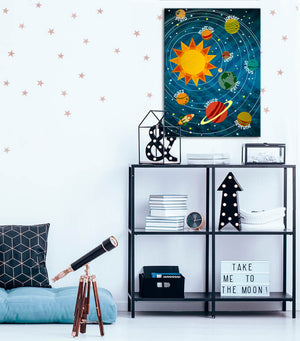 Our Solar System Wall Art-Wall Art-18x24 Canvas-Jack and Jill Boutique