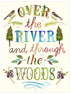 Over The River and Through The Woods Wall Art-Wall Art-Jack and Jill Boutique