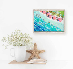 Overhead Beach Mini Framed Canvas-mini framed canvas-Jack and Jill Boutique
