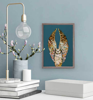 Owl Ballet - Dark Mini Framed Canvas-Mini Framed Canvas-Jack and Jill Boutique