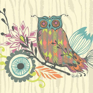 Owl & Foliage | Canvas Wall Art-Canvas Wall Art-Jack and Jill Boutique