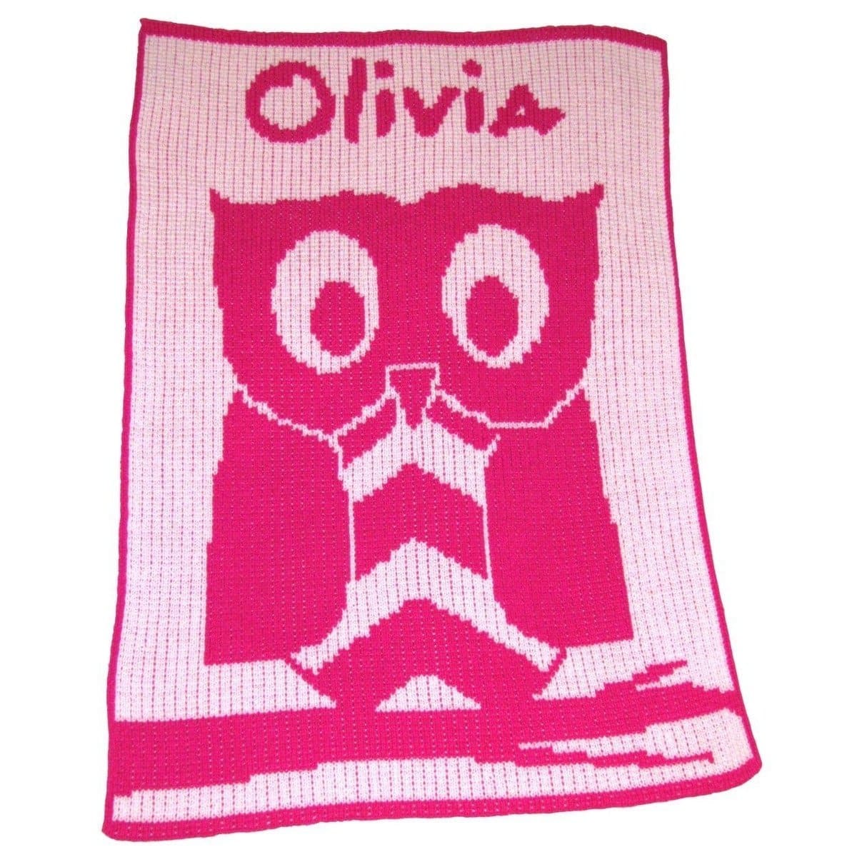 Owl Personalized Stroller Blanket or Baby Blanket-Blankets-Jack and Jill Boutique