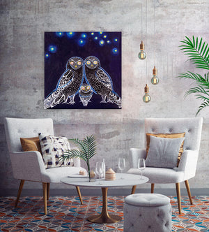 Owls At Night Wall Art-Wall Art-Jack and Jill Boutique