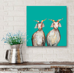 Pair Of Goats Wall Art-Wall Art-Jack and Jill Boutique