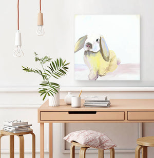 Pale Bunny Wall Art-Wall Art-Jack and Jill Boutique