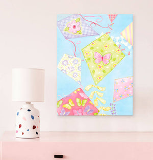 Pastel Kites Wall Art-Wall Art-18x24 Canvas-Jack and Jill Boutique