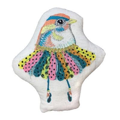 Small Dancing Bird Pillow-Pillow-Jack and Jill Boutique