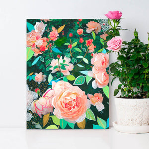 Peach Roses Wall Art-Wall Art-Jack and Jill Boutique