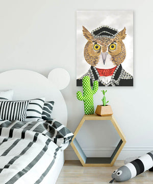 Pearl Jacket Owl Wall Art-Wall Art-Jack and Jill Boutique