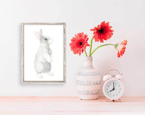 Peeking Baby Bunny - Mini Framed Canvas-Mini Framed Canvas-Jack and Jill Boutique