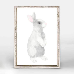 Peeking Baby Bunny - Mini Framed Canvas-Mini Framed Canvas-Jack and Jill Boutique