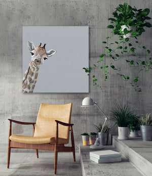 Peeking Giraffe Wall Art-Wall Art-Jack and Jill Boutique