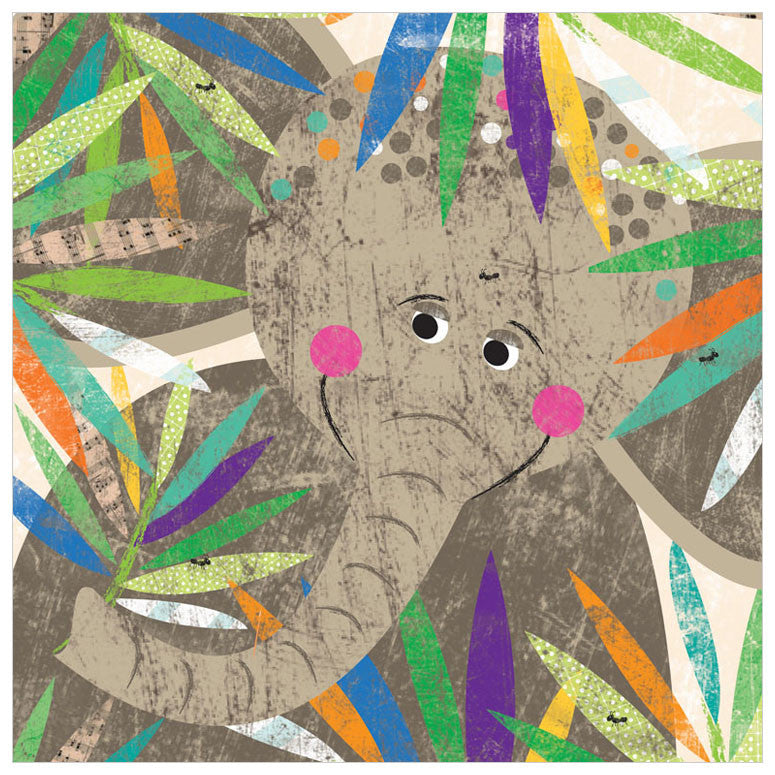 Peeking Jungle Buddies - Elephant Wall Art-Wall Art-Jack and Jill Boutique
