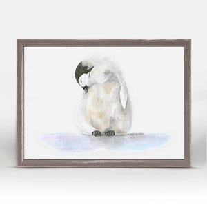 Penguin Portrait - Mini Framed Canvas-Mini Framed Canvas-Jack and Jill Boutique