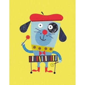 Percussion Puppy | Canvas Wall Art-Canvas Wall Art-Jack and Jill Boutique