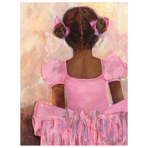 Perfect Ballerina - African American | Art Print-Canvas Wall Art-Jack and Jill Boutique