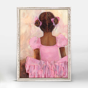 Perfect Ballerina - African American Mini Framed Canvas-Mini Framed Canvas-Jack and Jill Boutique
