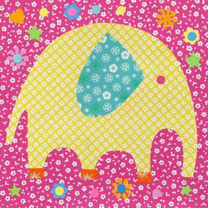 Perfectly Patterned Elephant | Canvas Wall Art-Canvas Wall Art-Jack and Jill Boutique