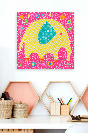 Perfectly Patterned Elephant Wall Art-Wall Art-Jack and Jill Boutique