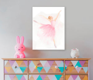 Pink Ballerina Wall Art-Wall Art-Jack and Jill Boutique