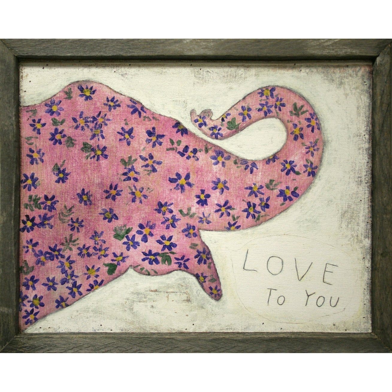 ART PRINT - Pink Elephant-Art Print-Jack and Jill Boutique